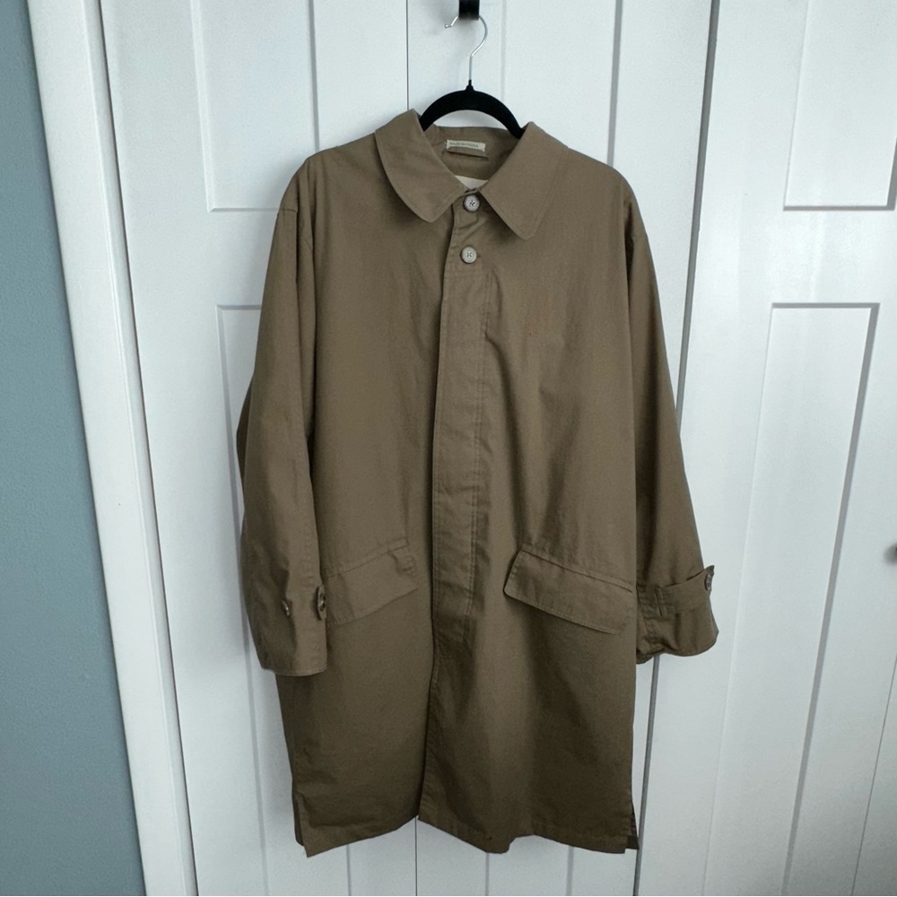 Men's Tan Haband Cotton Trench/Jacket - Large